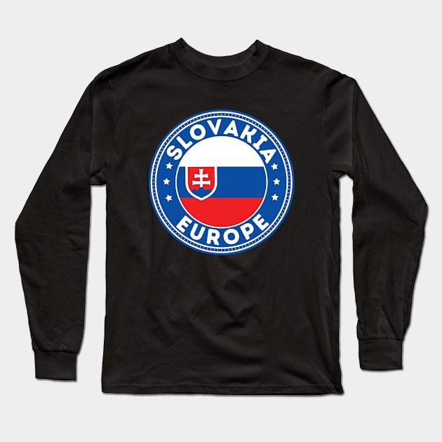 Slovakia Long Sleeve T-Shirt by footballomatic